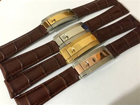 rolex leather strap 20mm|Rolex rubber strap for sale.